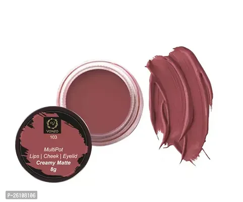 Vonzo Lip And Cheek Tint Pruple Enriched With Essential Oils For Lips And Cheeks