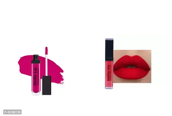 Vonzo Liquid Matte Lipstick Magenta And Hotred Pack Of 2