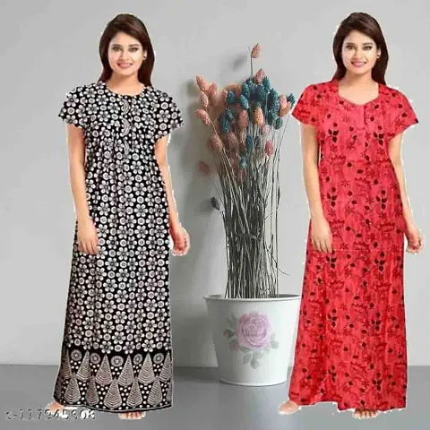 Stylish Nighty For Women Combo Of 2