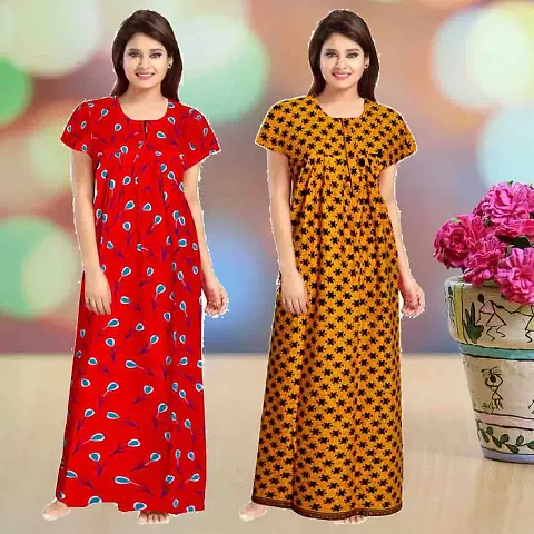 Elegant Nighty For Women Combo Pack Of 2