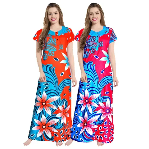 Stylish Nighty For Women Pack Of 2