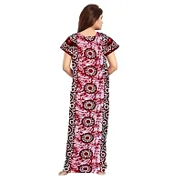 Stylish Multicoloured Cotton Printed Nighty For Women-thumb1