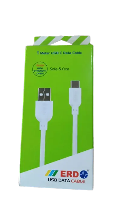 ERD Fast Charging USB Data Cable for All Micro USB Smartphones (White)