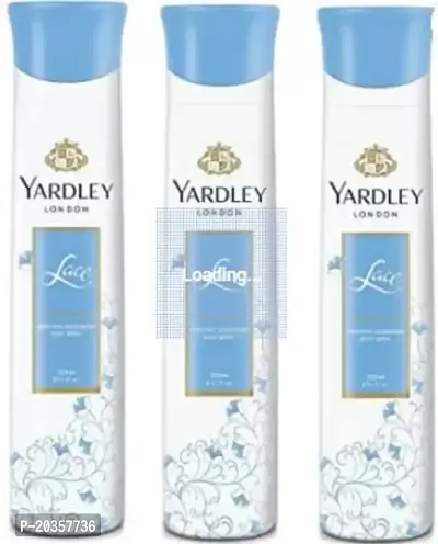 Yardley London Lace Body Spray - For Women (150 ml, each , Pack of 3)-thumb0