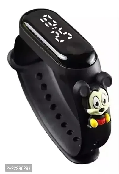Trendy Cartoon Character Waterproof LED Kids Watches For Boys and Girls