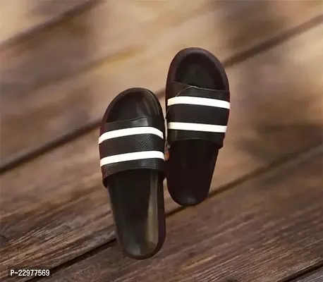 Stylish Black EVA Slippers For Men
