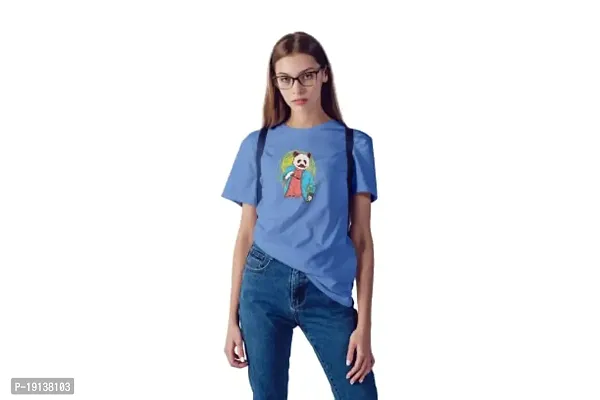 Women Graphic Printed Oversized Half Sleeve Round Neck T-Shirt| Oversized Printed Top for Girl Pack of 1.