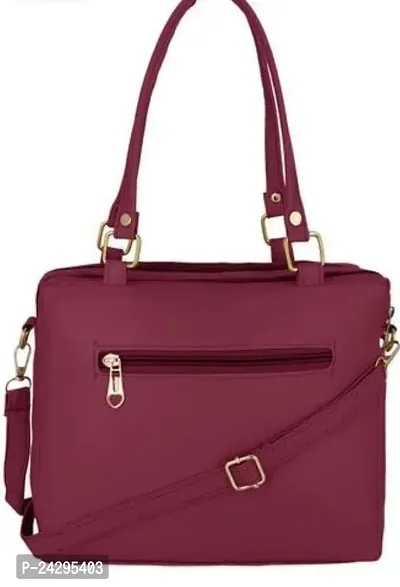 Stylish Maroon Artificial Leather  Handbags For Women