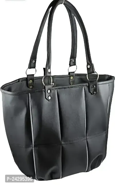 Stylish Black Artificial Leather  Handbags For Women-thumb0