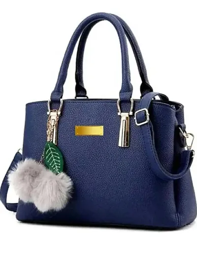 Stylish PU Solid Handbag For Women