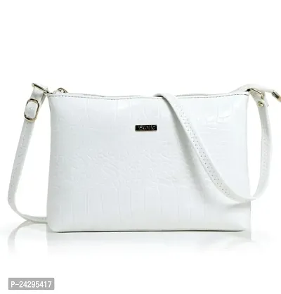 Stylish White Artificial Leather  Handbags For Women