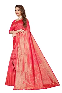 Khodiyar Enterprise Banarasi Silk Saree With Blouse Piece-thumb1