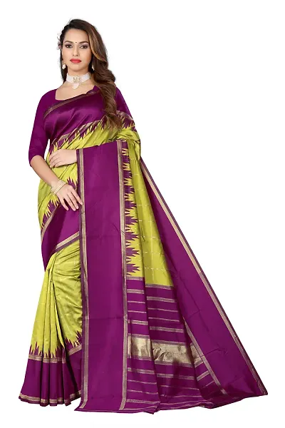 Alluring Cotton Silk Saree with Blouse piece 