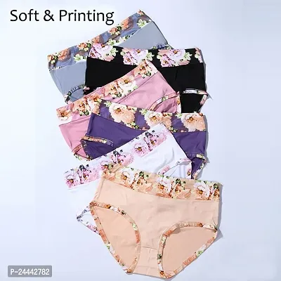 Multiprinted Nylon Panty For women pack of 3