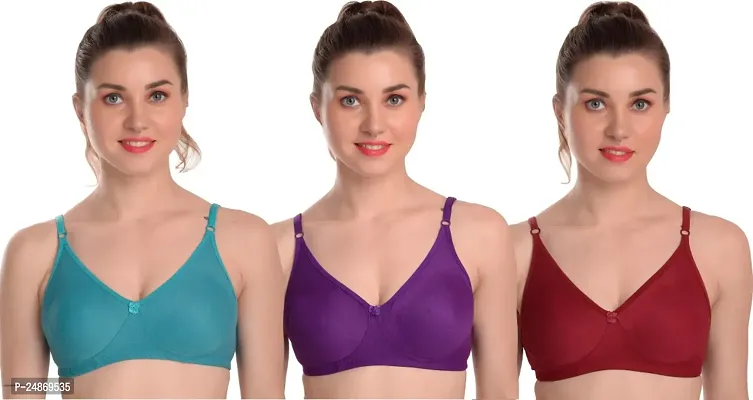 T-shirt Bra For women Regular wear women bra combo 3-thumb0