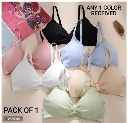 Stylish Everyday Soft Padded Women Bra Pack of 1-thumb0