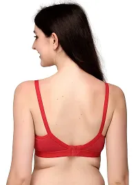 T-shirt Bra for women Cotton Blend Seamless Non Padded Bra pack of 3-thumb1