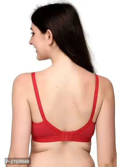 T-shirt Bra for women Cotton Blend Seamless Non Padded Bra pack of 3-thumb2