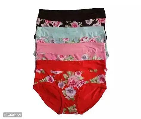 Multiprinted Nylon Panty For women pack of 3