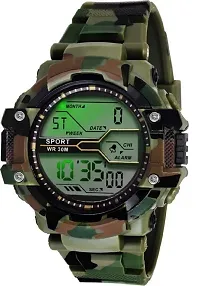 Xotak Men's Digital Sports Army Watch (Military Green Colour)-thumb4