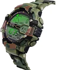 Xotak Men's Digital Sports Army Watch (Military Green Colour)-thumb1