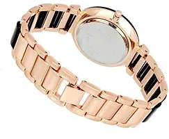 Khanak Enterprise Beige Dial Balck Band Formal Watches for Ladies (Ladies Beige)-thumb3