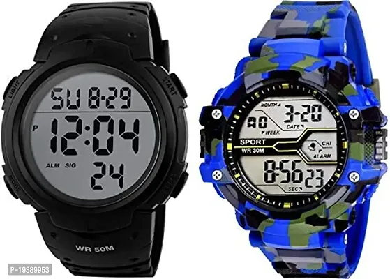 watch fine Digital Militery Series Army Watch for Men and Boy's Pack of-2 Fast Tracker Watch