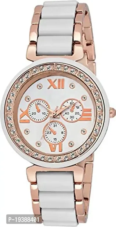 MAHIT Oxhoxy Mac Chronograph Pattern White Watch - for Women-thumb0