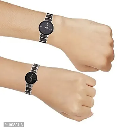 Geneva Jewel Black Dial Men's  Women's Quartz Analog Wrist Watch-thumb5