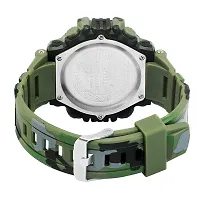 LORENZ Digital Multicolor Dial  Army Camouflage Green Strap Sports Watch for Men's  Boys | MK-3036-DG-thumb3