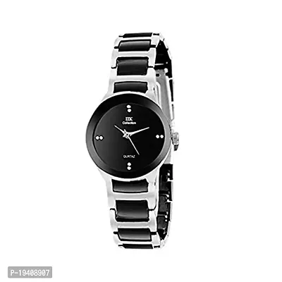 Geneva Jewel Black Dial Women?s Quartz Analog Wrist Watch