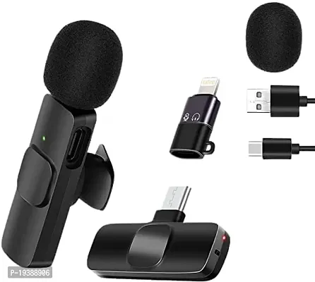 Vigil Wireless Microphone For Youtubers Amplifier With Charging Case Compatible For Type C-thumb0