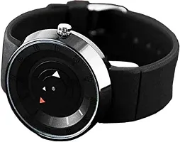 Hugaro New Unique Black Round Shape Dial Analog Bracelet Type Wrist Watch for Boys-thumb2