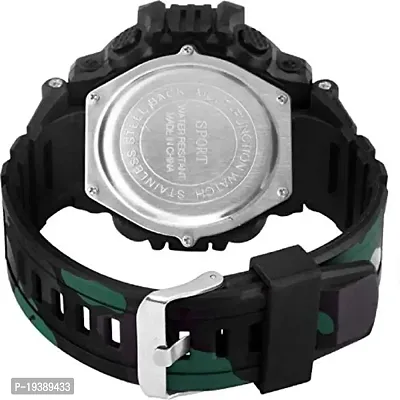 LORENZ Army Camouflage Green-Black Strap ?Digital Multicolor Dial Watch for Men | Watch for Boys- MK-3043-DG-thumb3