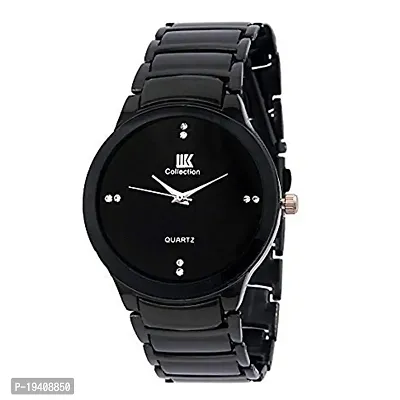 Geneva Jewel Black Dial Men's Quartz Analog Wrist Watch