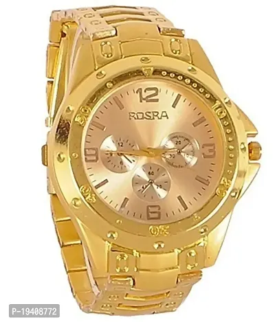 Sky Mart New Arrival Special Collection Rosra Fullgold Watch for Men | Fashion Wrist Watch | Party -Wedding Watch | Special for Teenager Boy's Watch | Men Watch