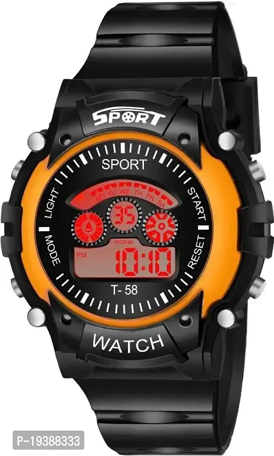 Seven Light Orange Digital Watch for Kids-thumb0