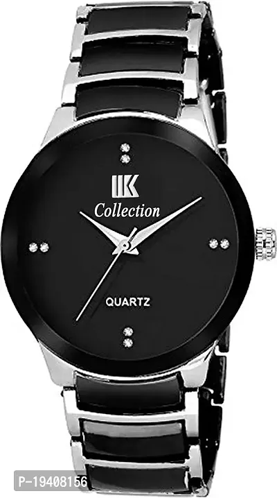 Geneva Jewel Black Dial Men's Quartz Analog Wrist Watch-thumb0