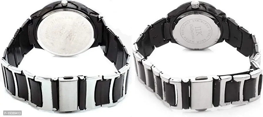 Geneva Jewel Black Dial Men's  Women's Quartz Analog Wrist Watch-thumb3