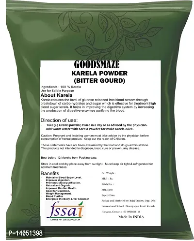 Goodsmaze Karela powder | Bitter Melon Powder For Diabetes Control - 100 GM By Goodsmaze-thumb5
