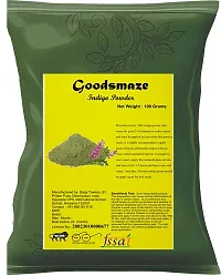 Goodsmaze - 100% Organic and Herbal Indigo Powder, for Natural Hair Coloring, Arrests Early Greying  Protects hair from Damage - 100g-thumb3