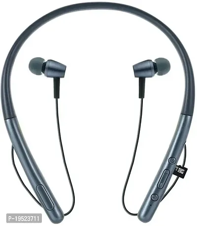 Stylish Grey Beige In-Ear Bluetooth Wireless Headphones With Microphone-thumb0