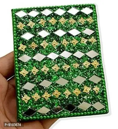Shakuntala Vintage Diary with Pen Mini Diary unruled 100 Pages (Green, Pack of 2)-thumb0