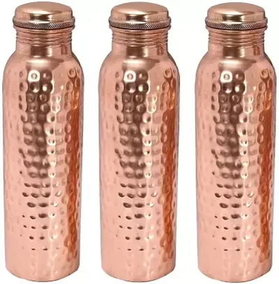 Classy Pure Copper Water Bottle,( 1 Liter _ ) Pack of 3