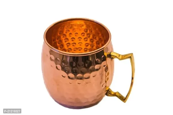 Shakuntala Vintage Copper mule moscow mug beer best mug|Pure Copper Cup, Copper Mug Moscow Mule Party Drink Ware (Pack of 1)-thumb0