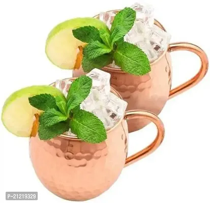 Shakuntala Vintage Copper mule moscow mug beer best mug|Pure Copper Cup, Copper Mug Moscow Mule Party Drink Ware (Pack of 2)