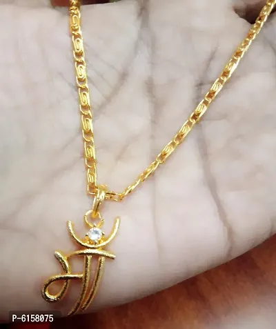 Elegant Maa Pendant With Gold plated chain-thumb0