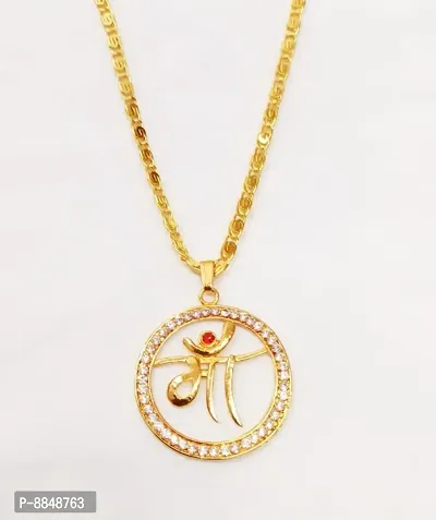 Elegant Brass Chain with Pendant for Women