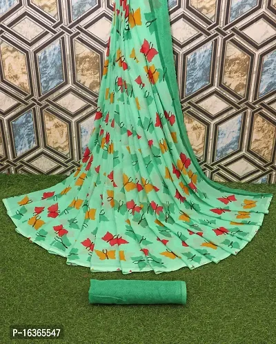 Fancy Titali Printed Georgette Saree-thumb4