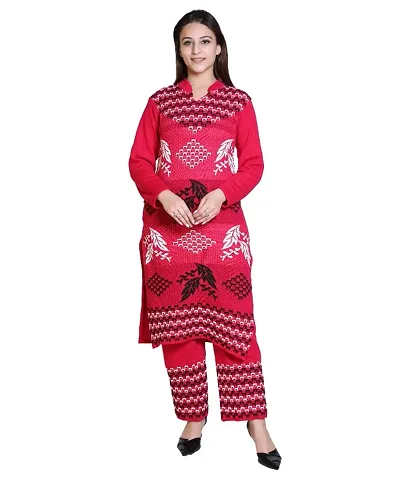 Attractive Wollen Kurta Set For Women